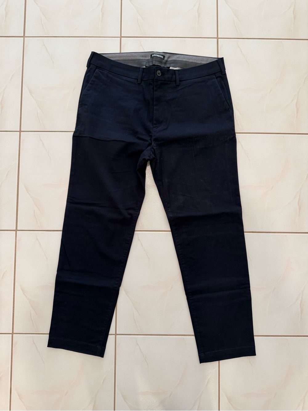 EXPRESS Slim Comfort Waist Hyper Stretch Chino - Navy